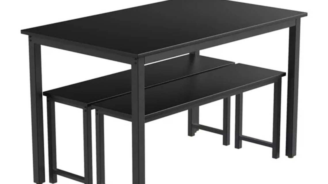 Timeless Tools 3 részes, fém vázas étkezőgarnitúra 2 paddal