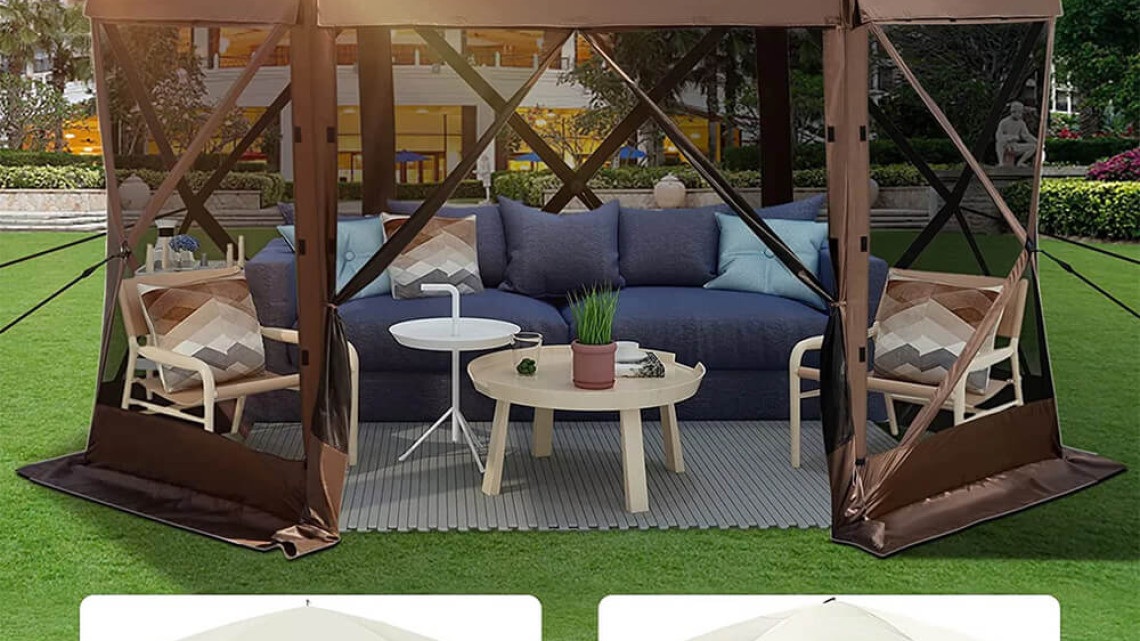 Timeless Tools 8 személyes vízálló kemping sátor, tárolóval és szúnyoghálóval