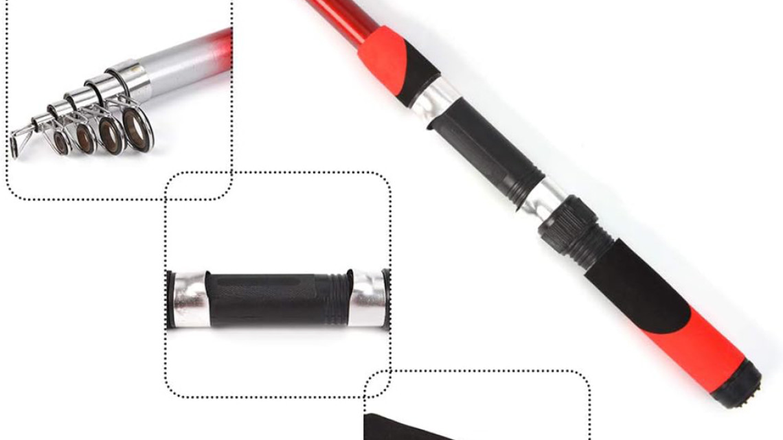 Timeless Tools  Kezdő horgászfelszerelés 2 db teleszkópos horgászbottal, kiegészítőkkel