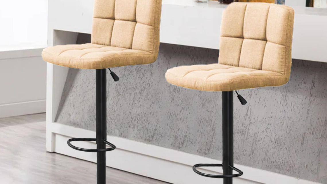 Timeless Tools Szövet borítású bárszék, 2 db, bézs