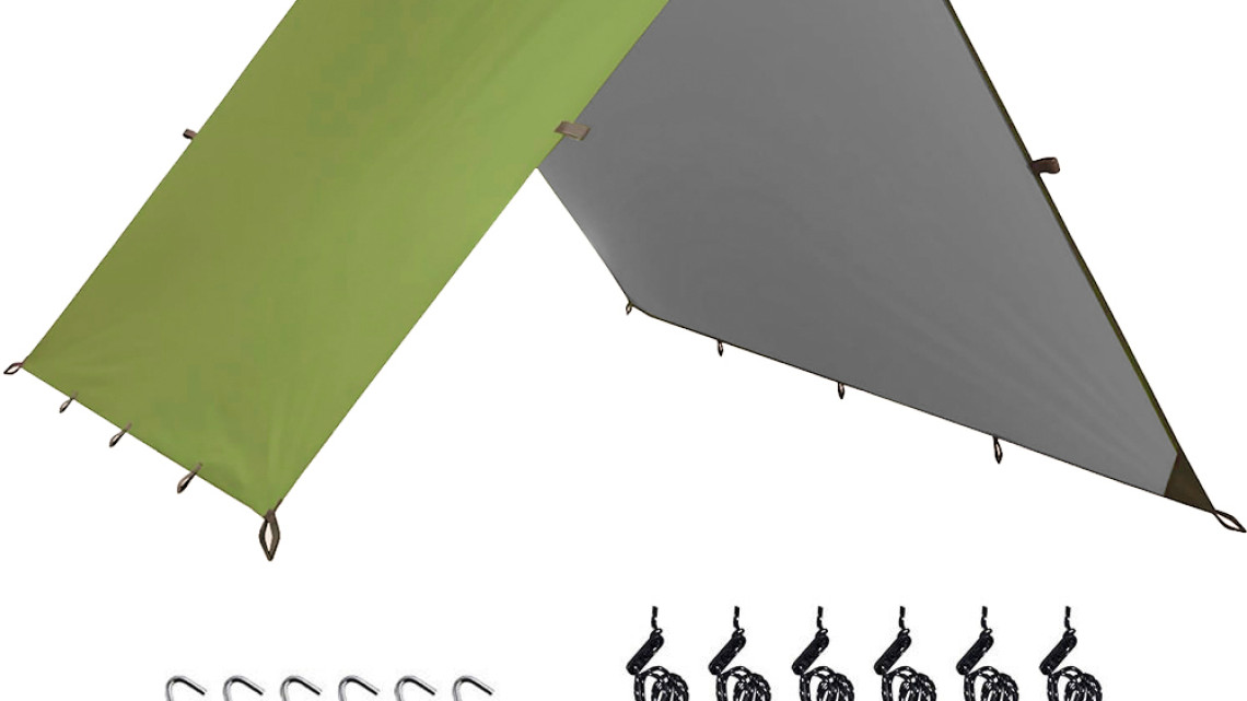 Timeless Tools 3x3 méteres, vízálló ponyva kempingezéshez, ajándék hordtáskával