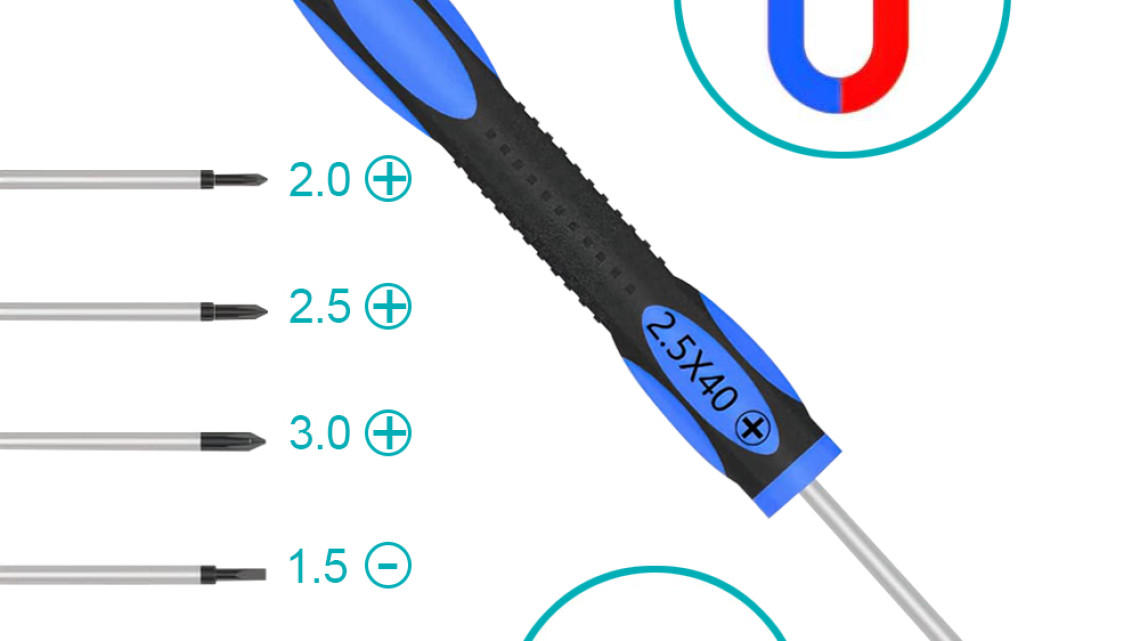 Timeless Tools Mágneses, precíziós csavarhúzó készlet szemüvegekhez