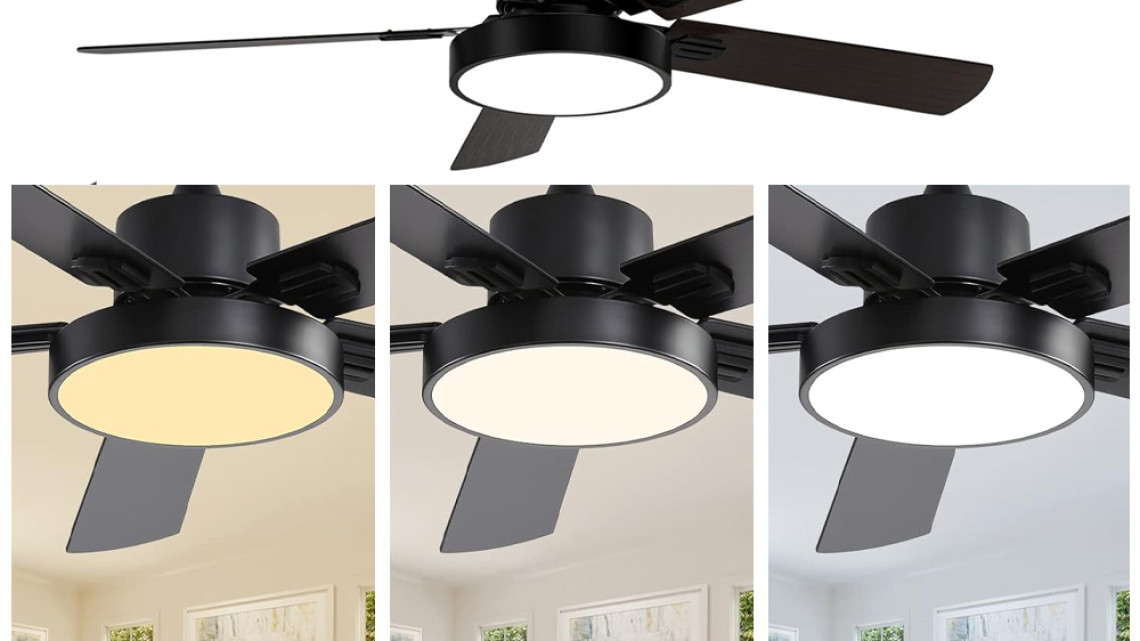 Timeless Tools Mennyezeti ventilátor világítással és távirányítóval