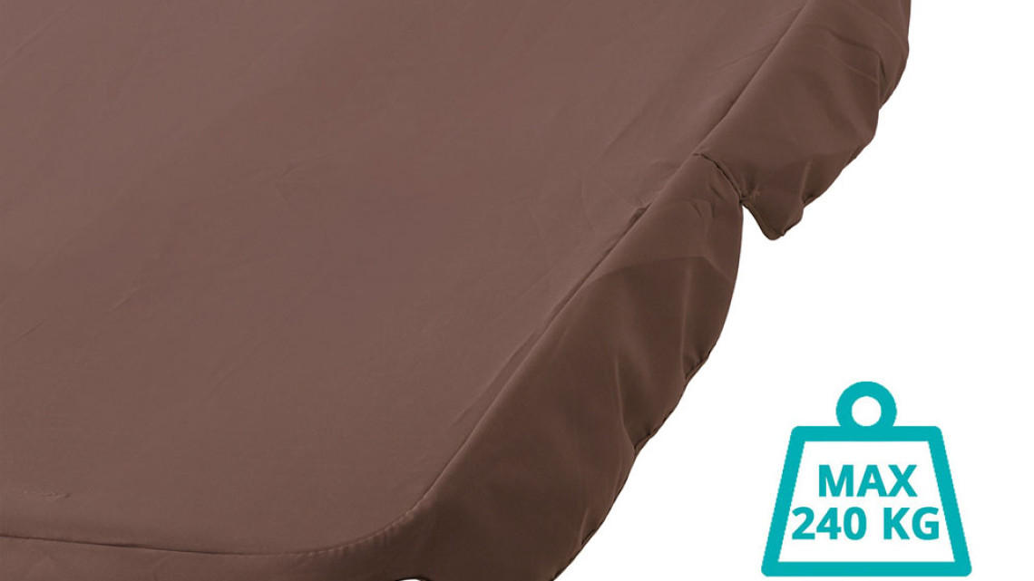 Timeless Tools Kétszemélyes napozóágy árnyékolóval-sötét barna