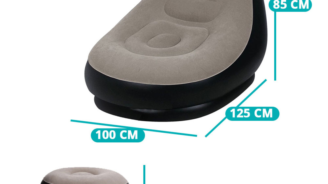 Timeless Tools Felfújható fotel lábtartóval