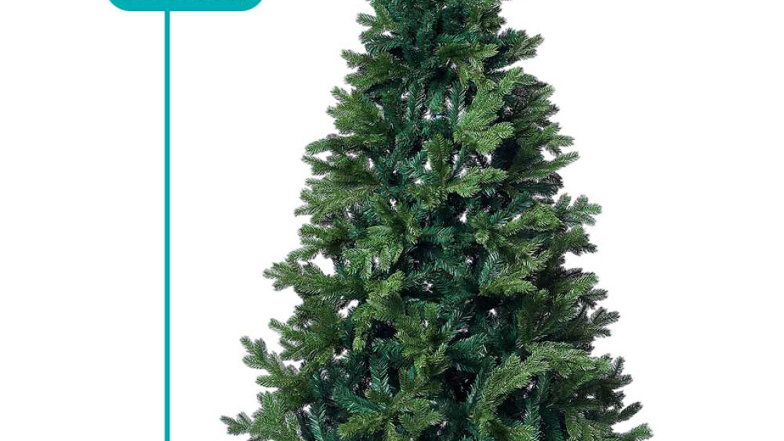 Timeless Tools 3D műfenyő fém talppal, több méretben-150 cm