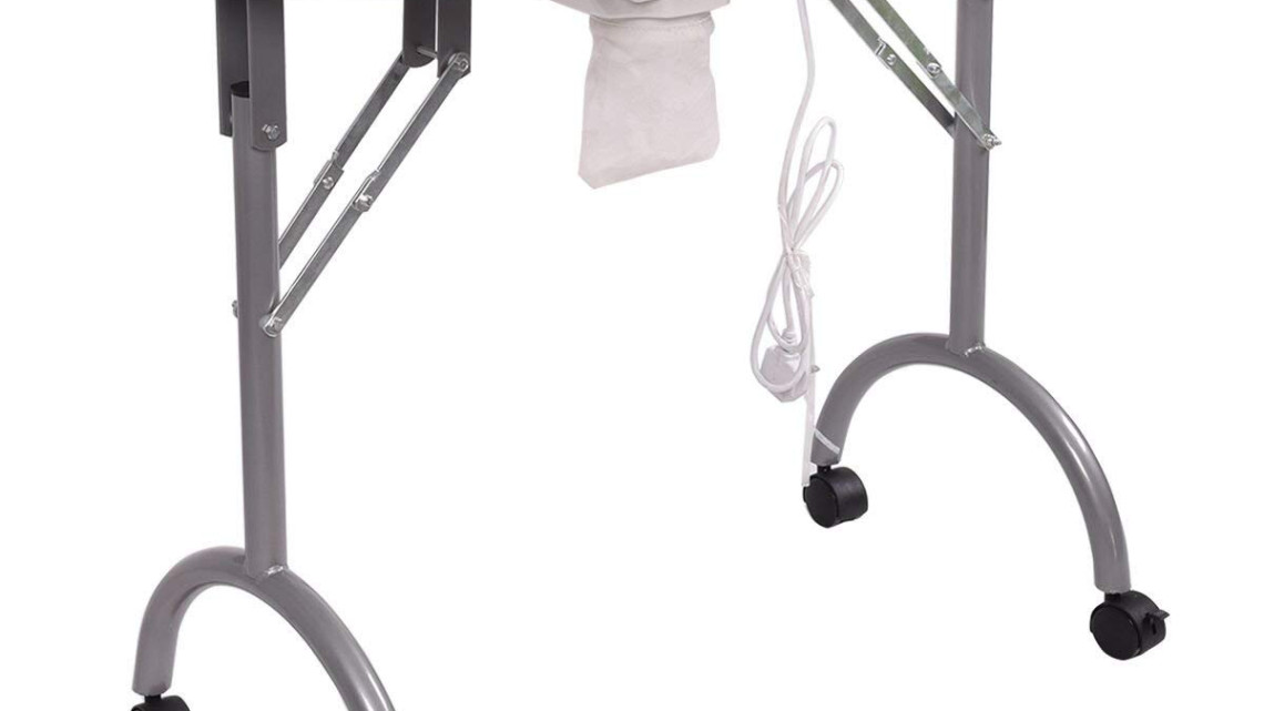 Timeless Tools Hordozható manikűr asztal ajándék táskával, 2 típusban-ventilátoros