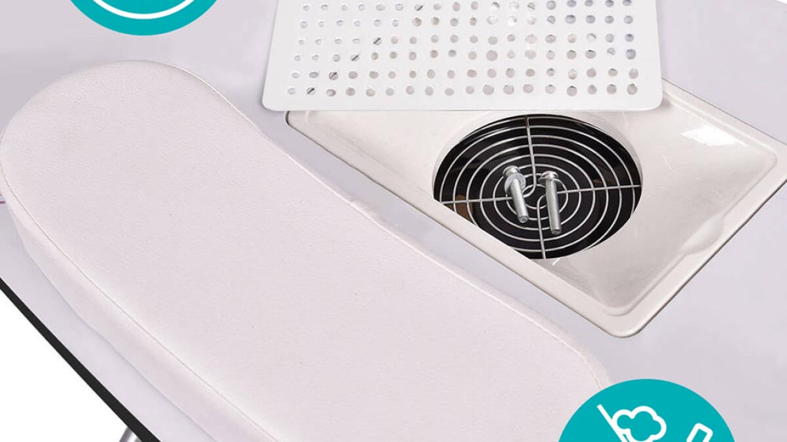 Timeless Tools Hordozható manikűr asztal ajándék táskával, 2 típusban-ventilátoros