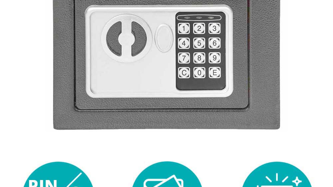 Timeless Tools Digitális széf 2 típusban - kicsi, szürke