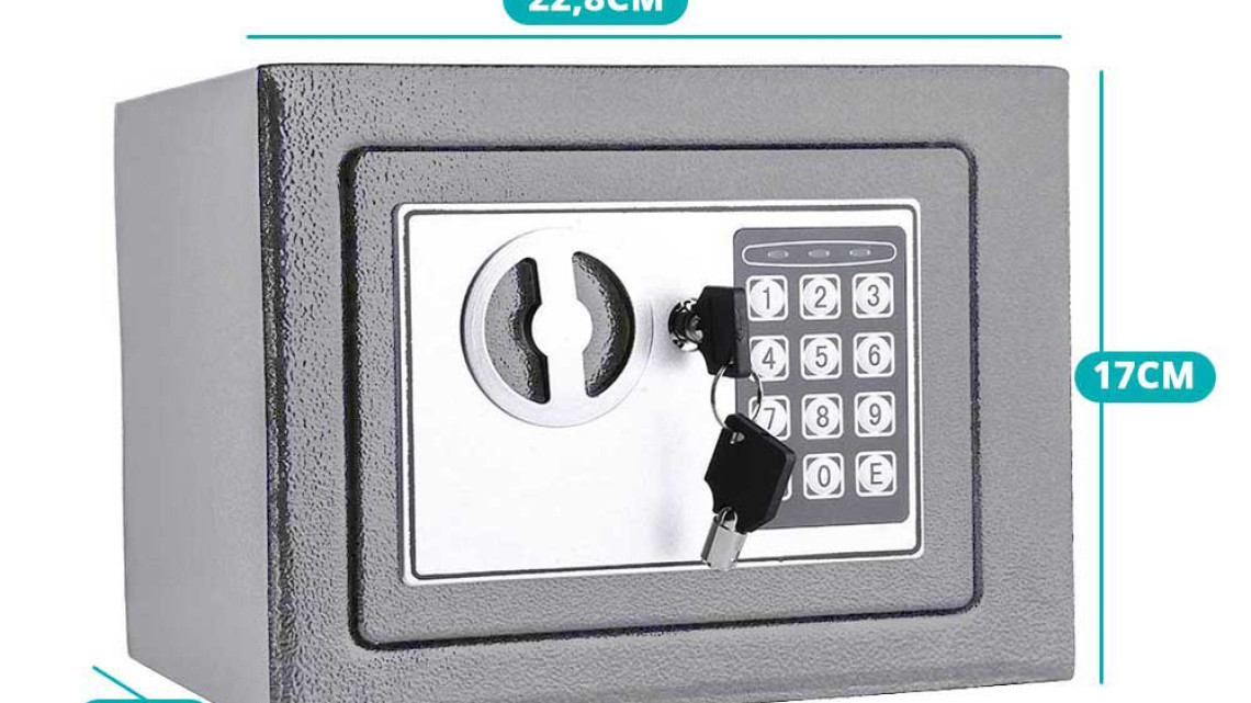 Timeless Tools Digitális széf 2 típusban - kicsi, szürke