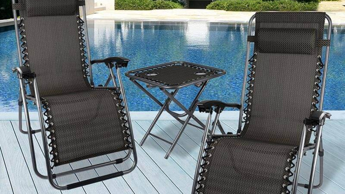 Timeless Tools 2 db zéró gravitáció kerti szék asztallal