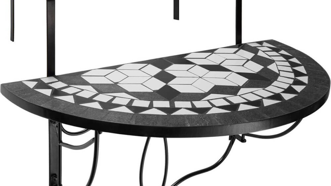 Timeless Tools Lehajtható balkon asztal 2 színben-fekete