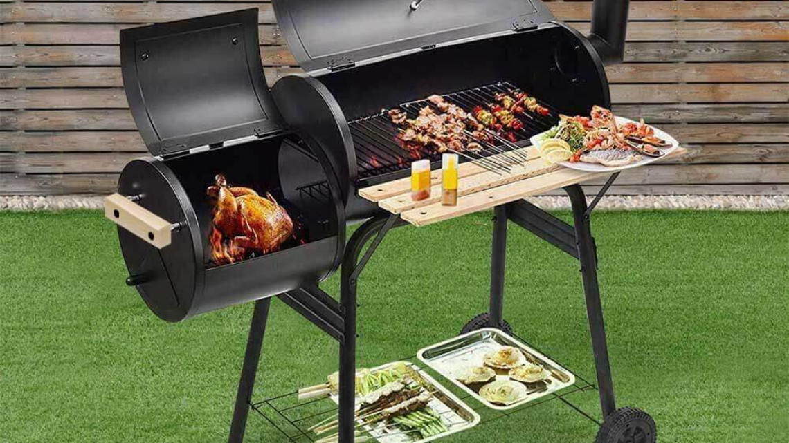 Timeless Tools 2in1 faszenes BBQ grill és smoker 