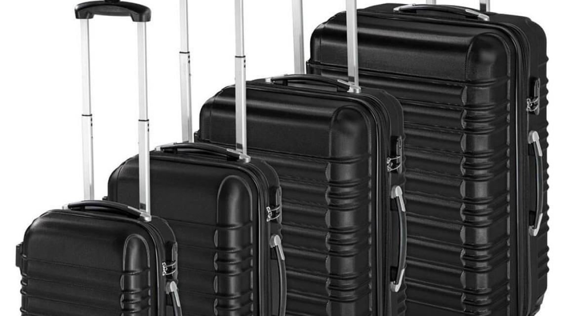 Timeless Tools 4 db-os merev falú bőrönd szett, 4 színben-fekete