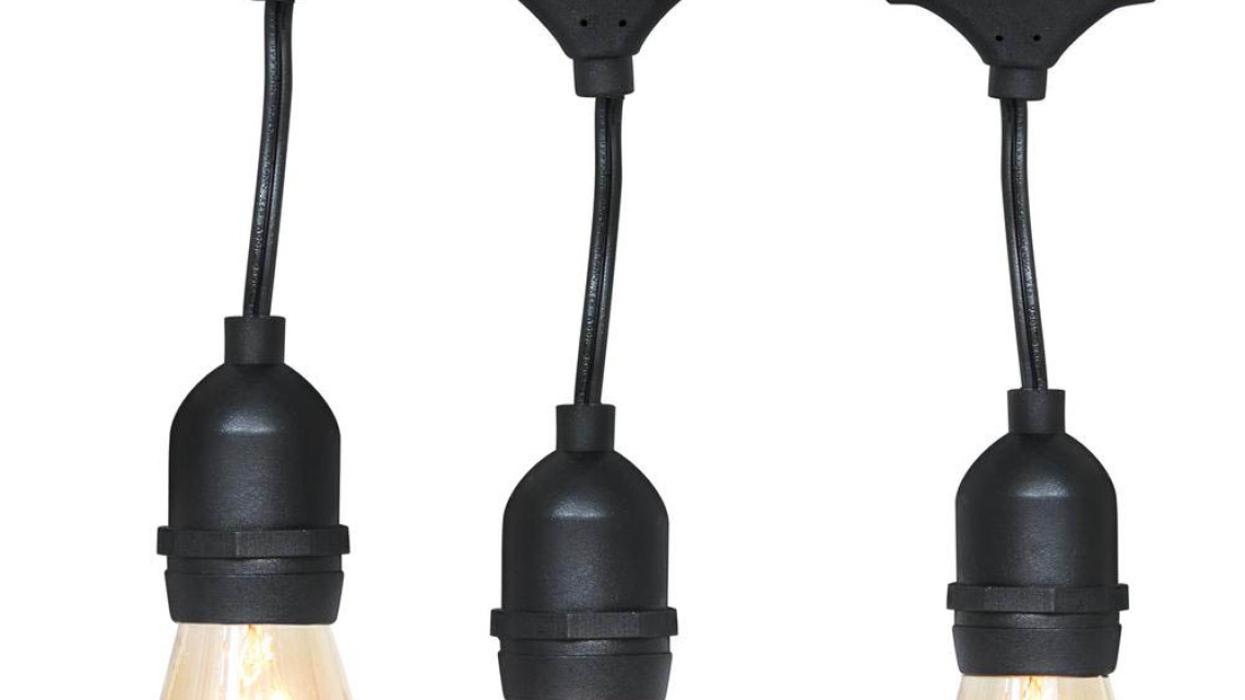 Timeless Tools Vízálló dekor égősor, 15 db E27 LED lámpával, 14,6 m, melegfehér