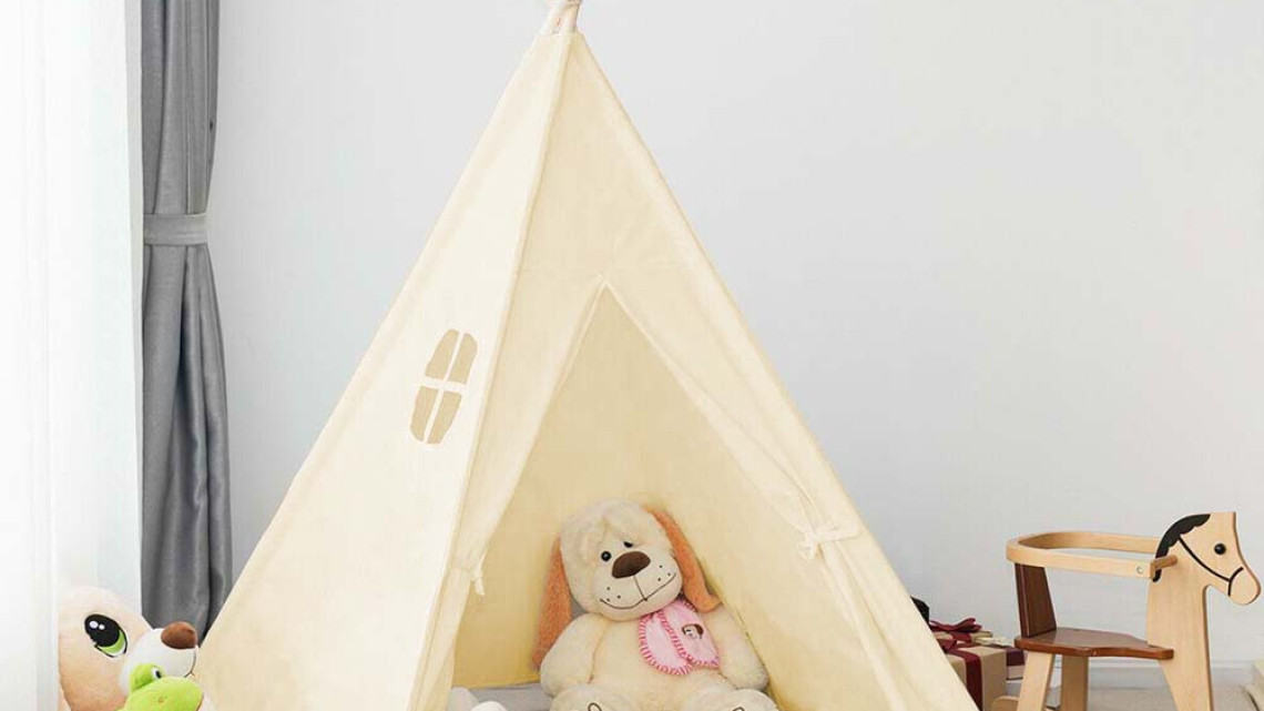 Timeless Tools Indián sátor gyerekeknek, 3 színben-törtfehér