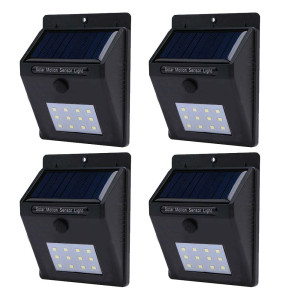 Timeless Tools 4 db-os falra szerelhető, szolár világítás