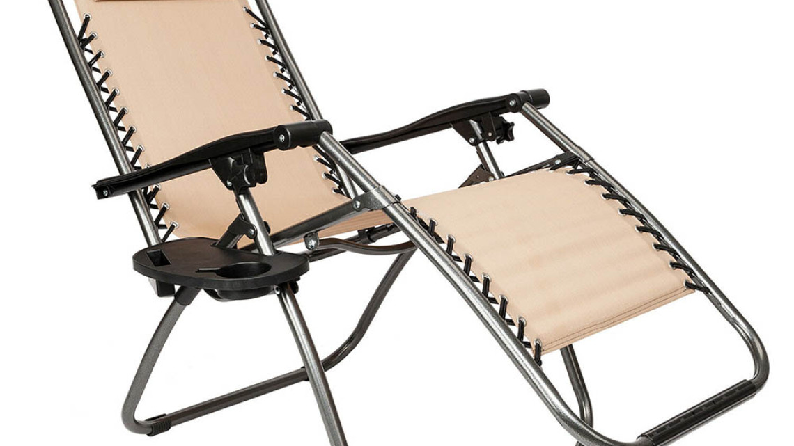 Timeless Tools Zéró gravitáció kerti szék ajándék pohártartóval, 2 db-bézs