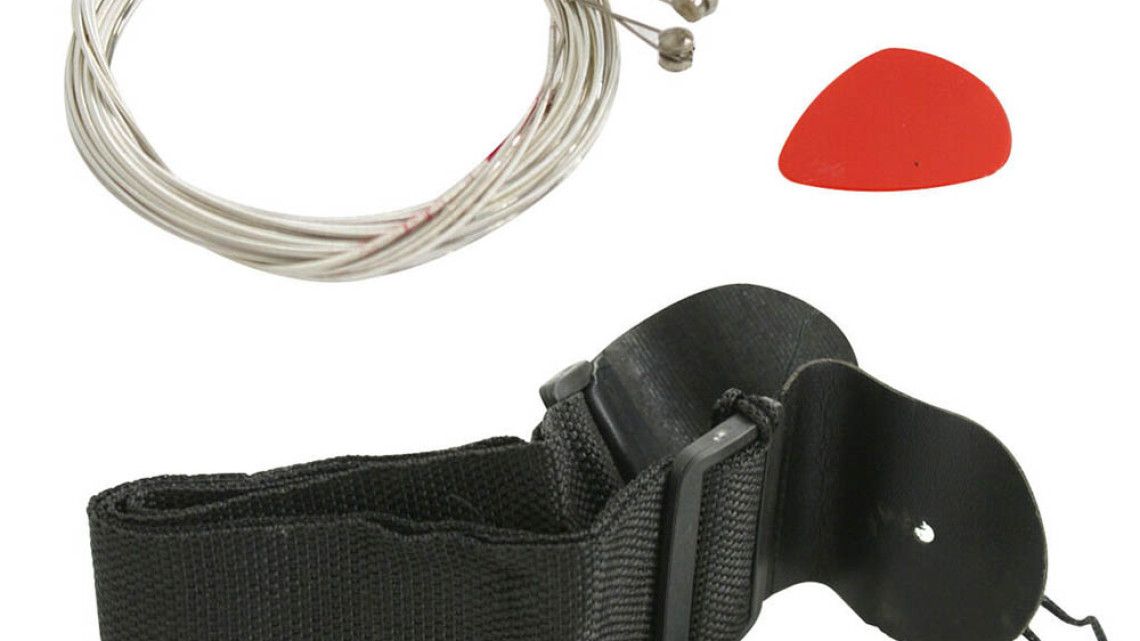 Timeless Tools Akusztikus gitár szett kezdőknek, ajándék hangolóval, 2 színben-fekete