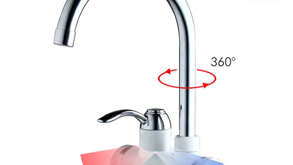 Timeless Tools LED kijelzős vízmelegítő csaptelep-függőleges, alsó csatlakozás