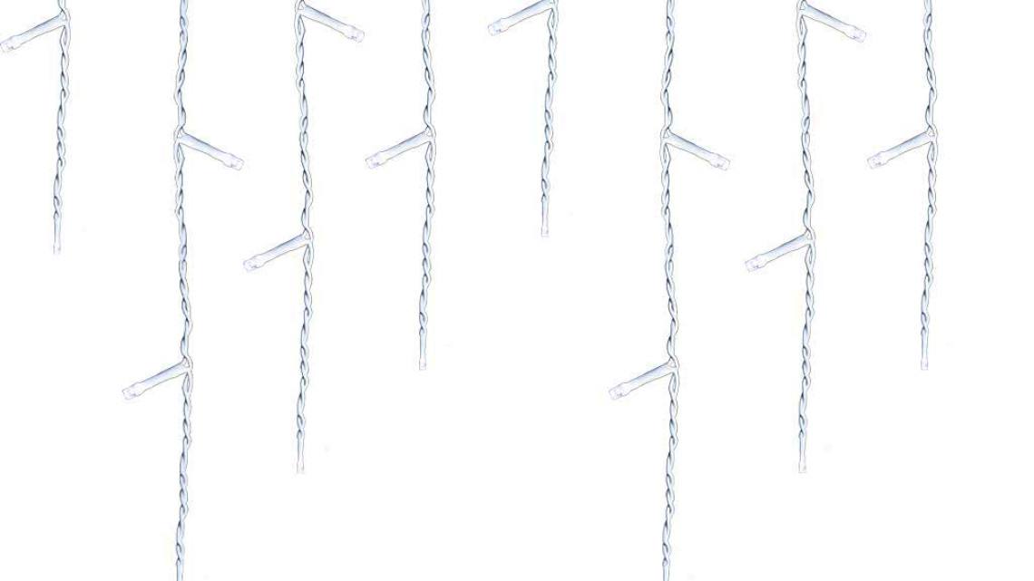 Timeless Tools LED-es jégcsap fényfüggöny 2 méretben, hidegfehér-690 LED-del