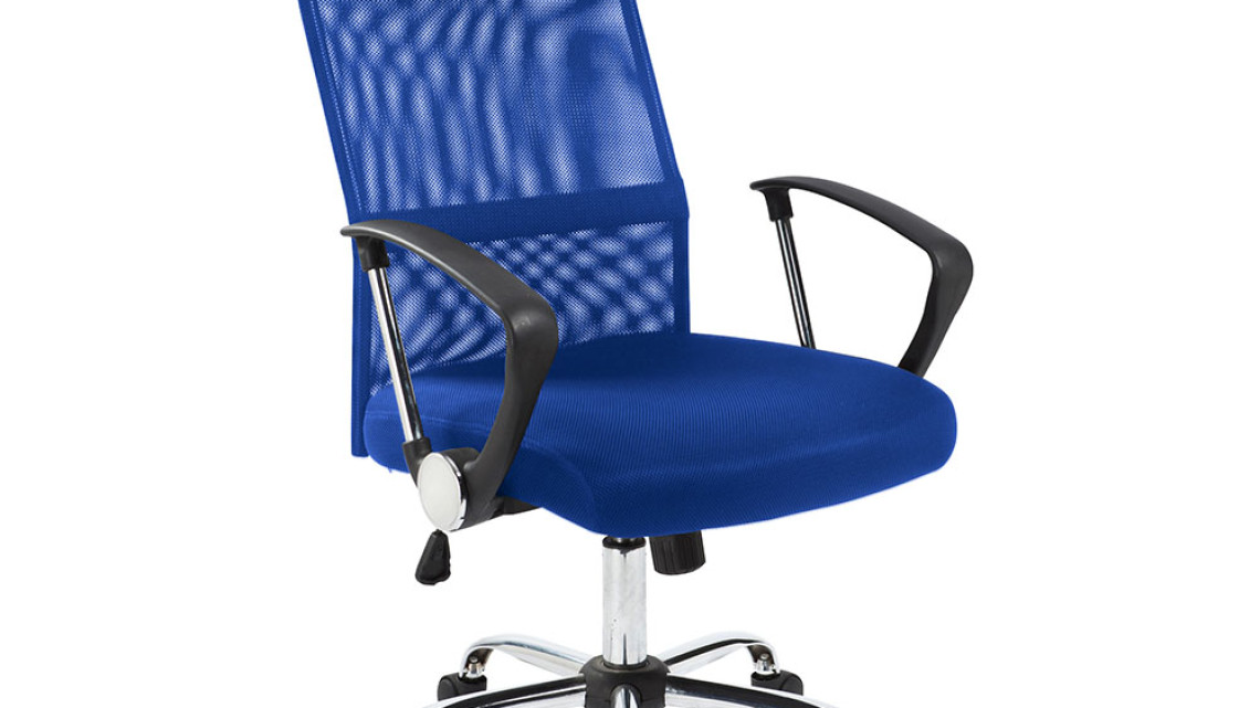 Timeless Tools Ergonomikus irodai szék magasított háttámlával - kék