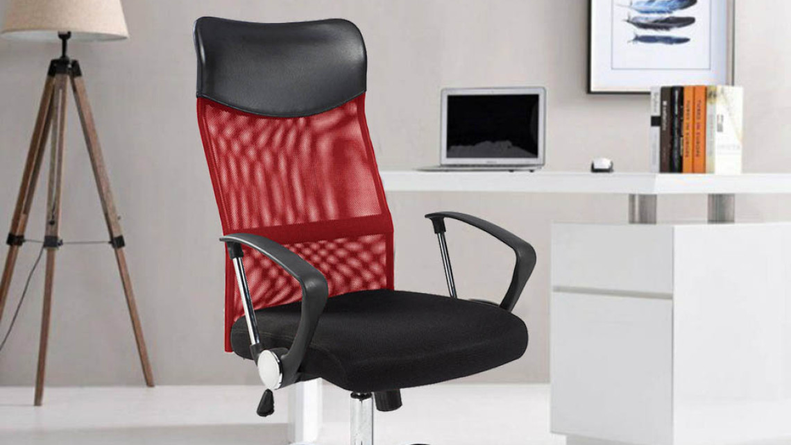 Timeless Tools Ergonomikus irodai szék magasított háttámlával - piros