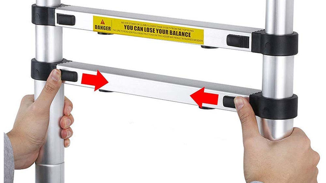 Timeless Tools Teleszkópos alumínium létra 3 méretben-4,1 méteres