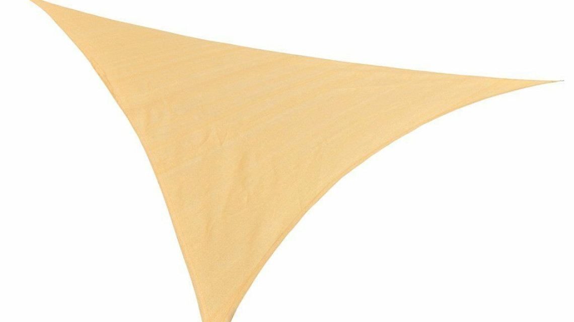 Timeless Tools Szögletes napvitorla, 3,6 méteres, több típusban-háromszög alakú, polietilén, bézs