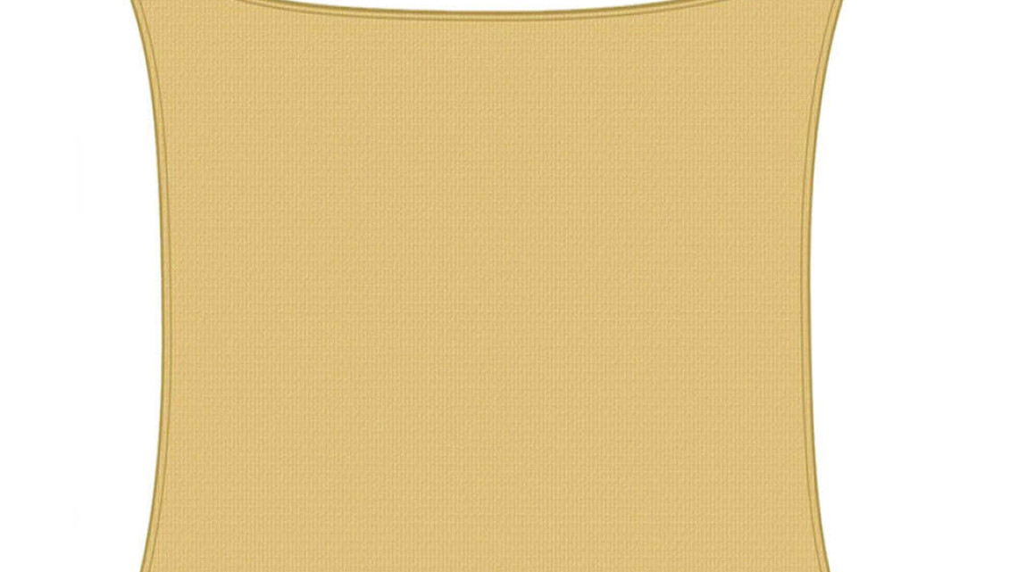 Timeless Tools Szögletes napvitorla, 3,6 méteres, több típusban-négyszög alakú, polietilén, bézs