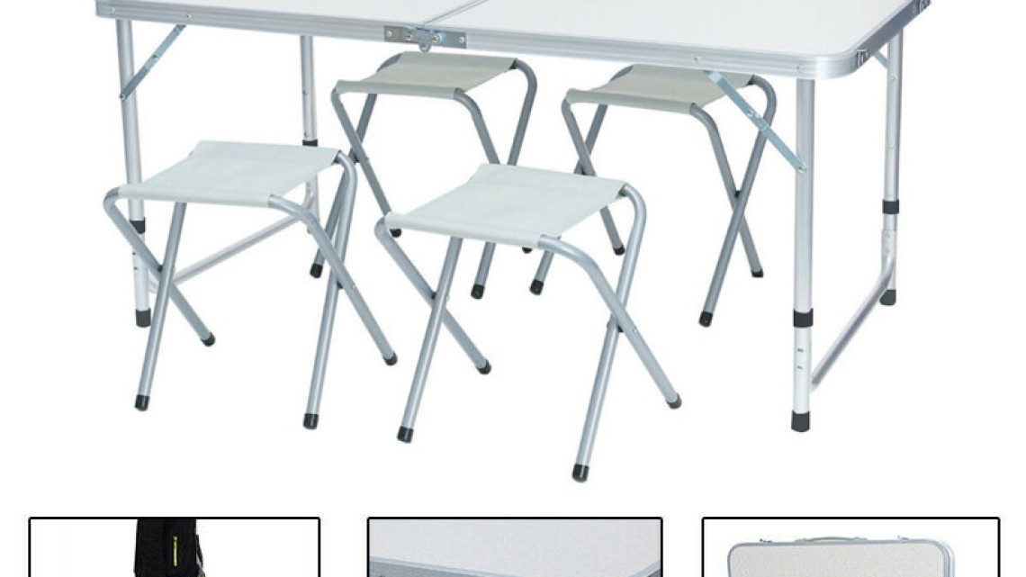 Timeless Tools Kemping asztal 4 székkel