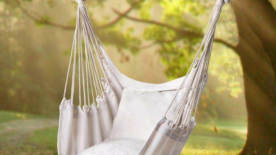 Timeless Tools Függőszék párnával-törtfehér