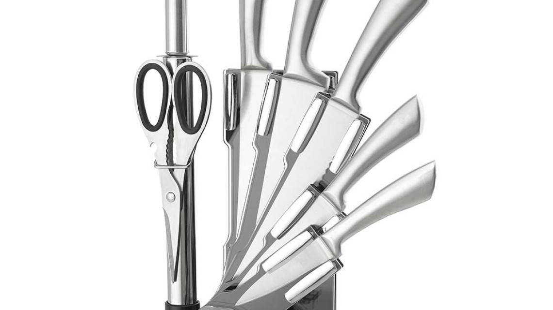 Timeless Tools 8 db-os késkészlet tartóval