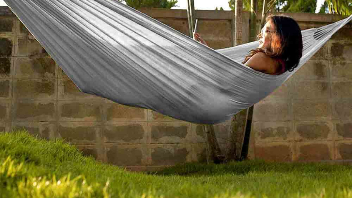 Timeless Tools Kétszemélyes függőágy-szürke