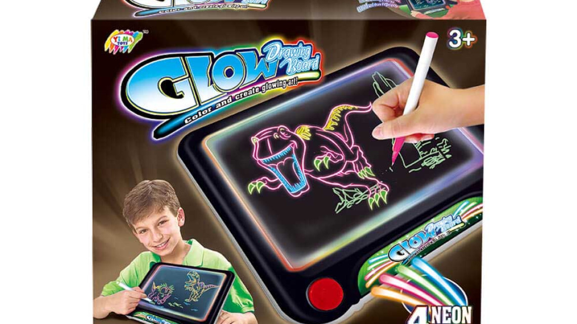 Timeless Tools Világító varázstábla több típusban-világító-dínós