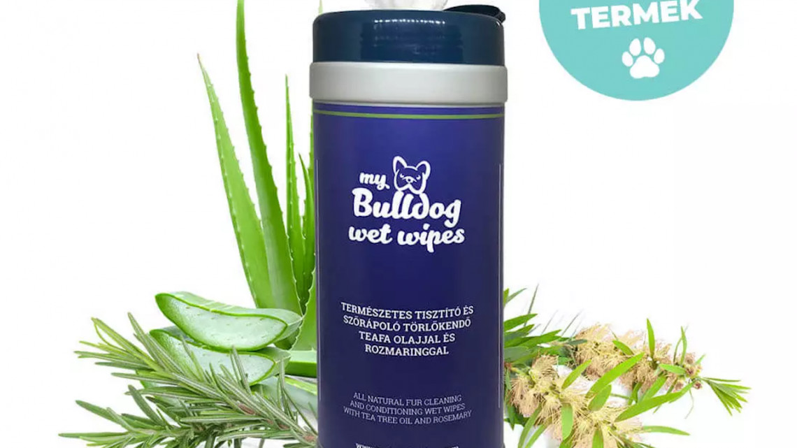 My Bulldog WET WIPES Tisztító és Szőrápoló Törlőkendő