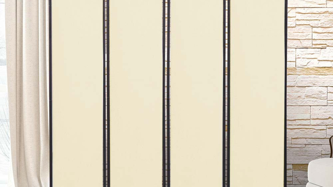 Timeless Tools 4 paneles térelválasztó paraván-bézs