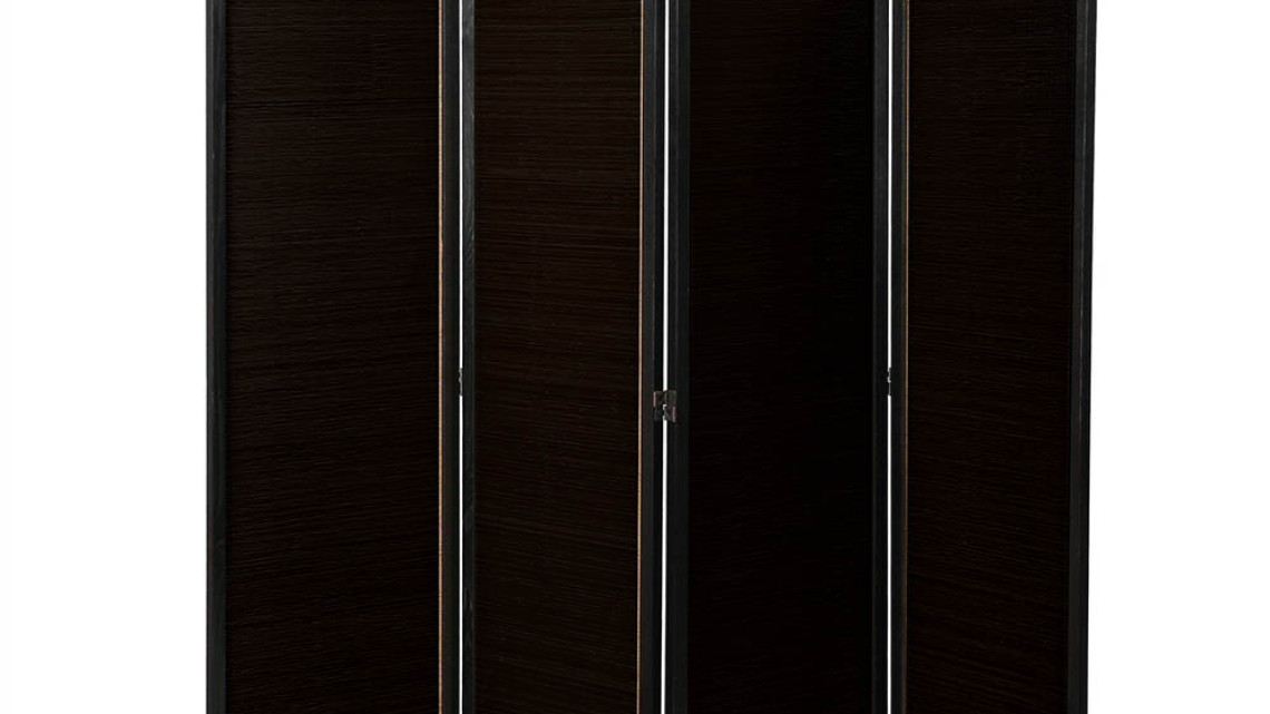 Timeless Tools 4 paneles térelválasztó paraván-sötétbarna