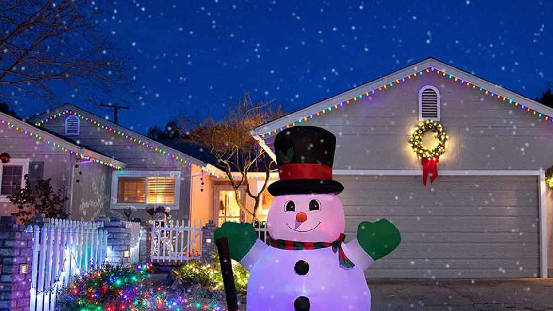 Timeless Tools Felfújható karácsonyi figurák-hóember, 150 cm