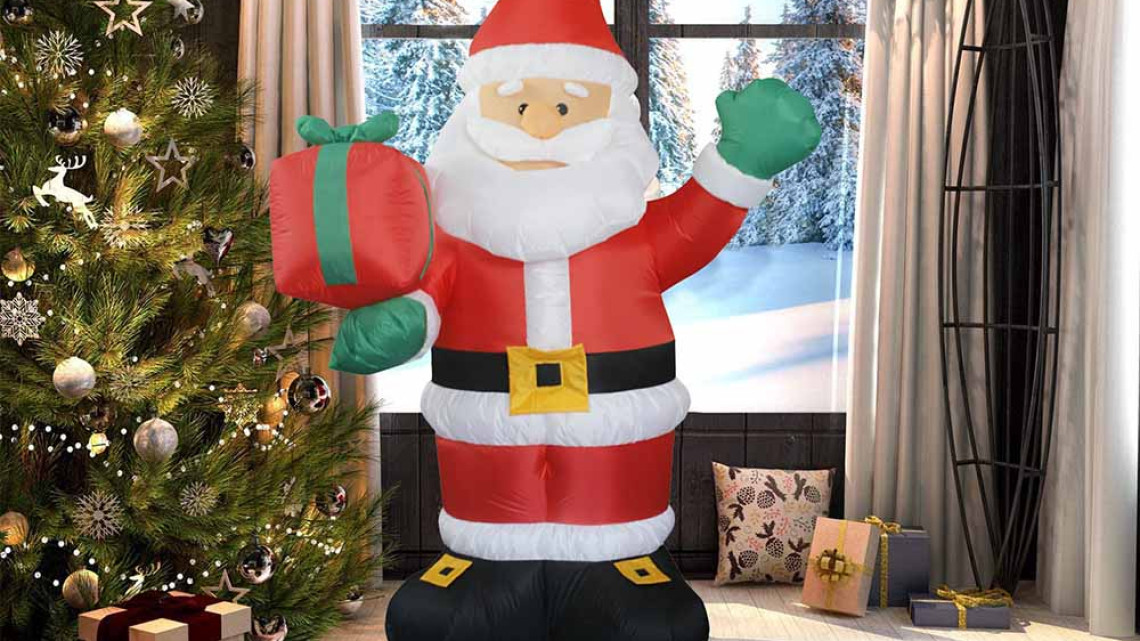 Timeless Tools Felfújható karácsonyi figurák-télapó, 150 cm