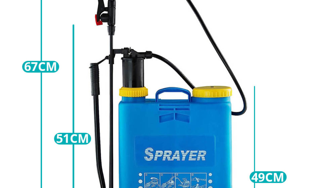 Timeless Tools Háti permetező, 16 L