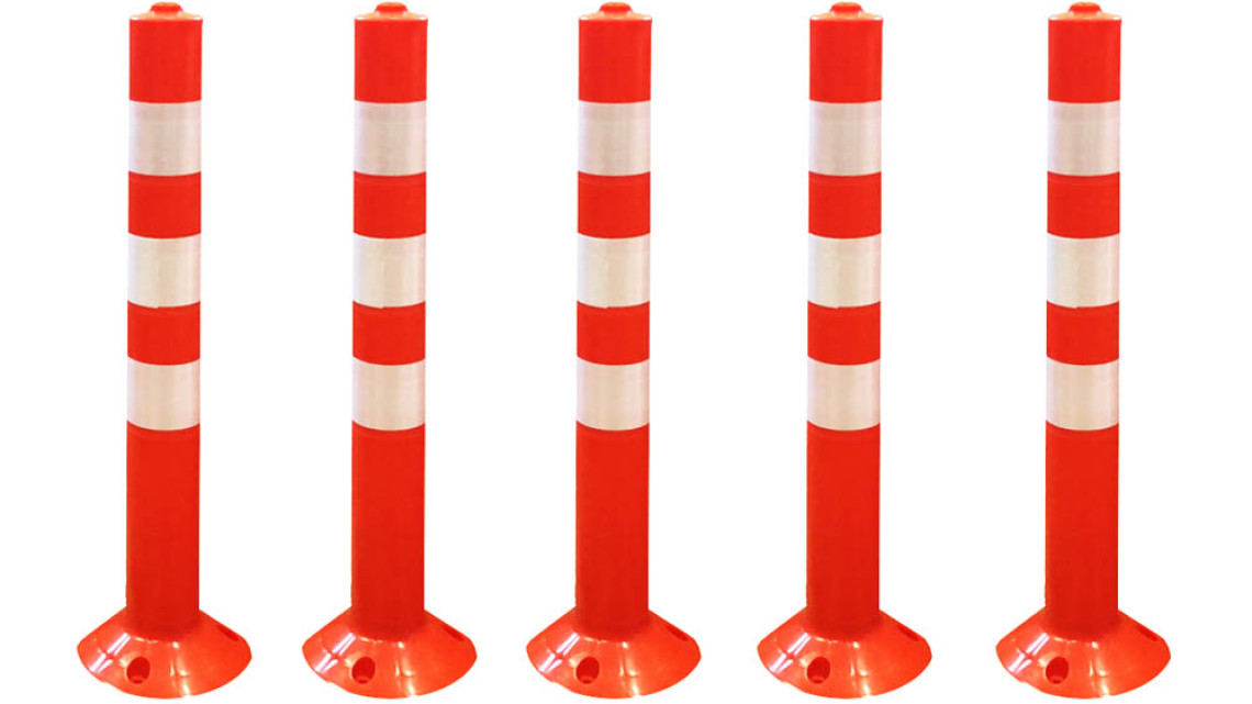 Timeless Tools Műanyag terelőoszlop 5 db