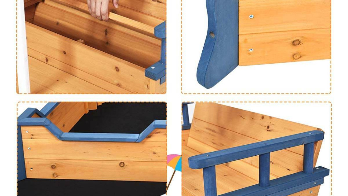 Timeless Tools Kalózhajó formájú homokozó