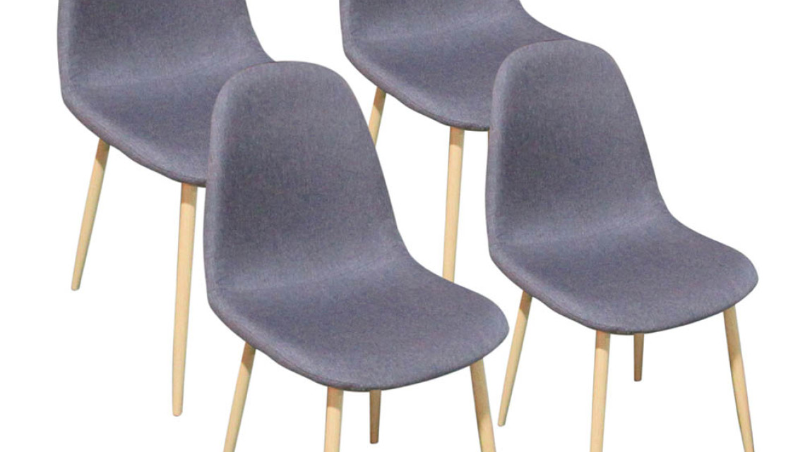 Timeless Tools 4 db szövetborítású szék, több színben-szürke