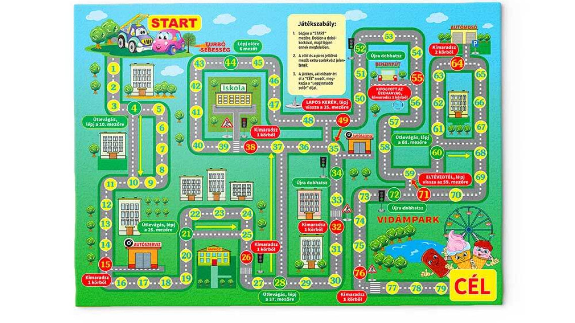 Timeless Tools Gyerekszőnyeg 130*180cm, több típusban-Társasjáték