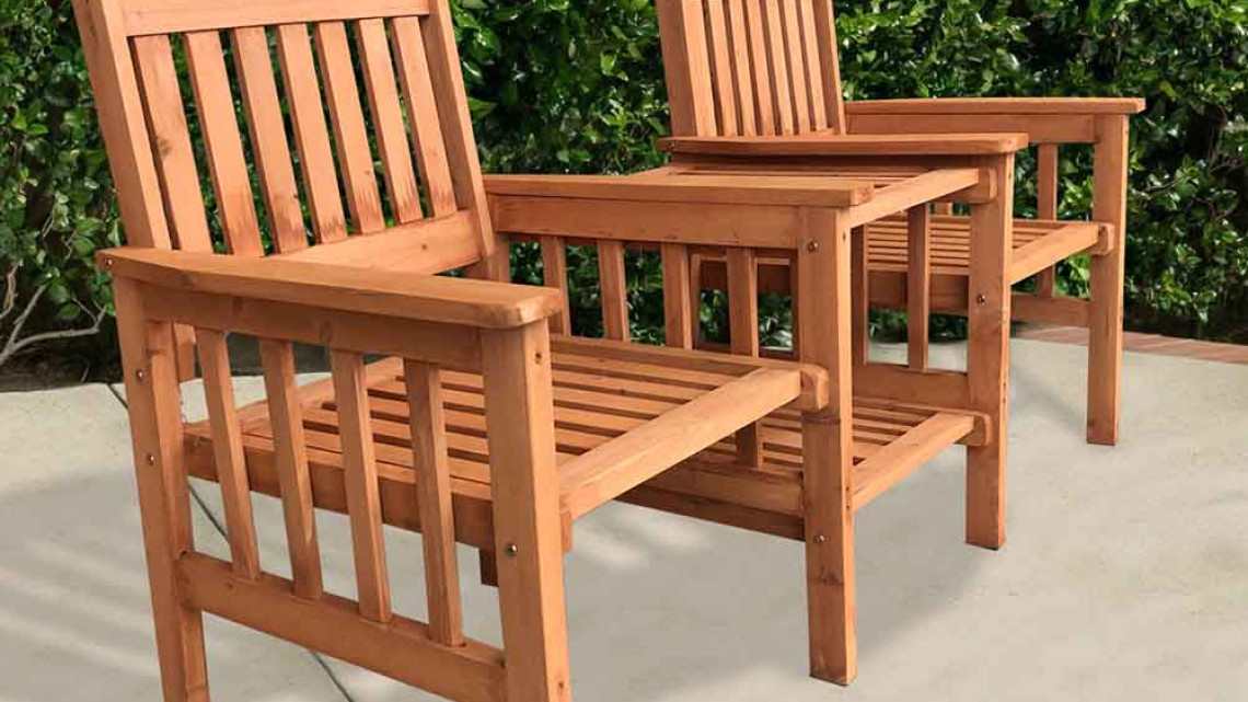 Timeless Tools Fa 2 személyes kerti garnitúra 