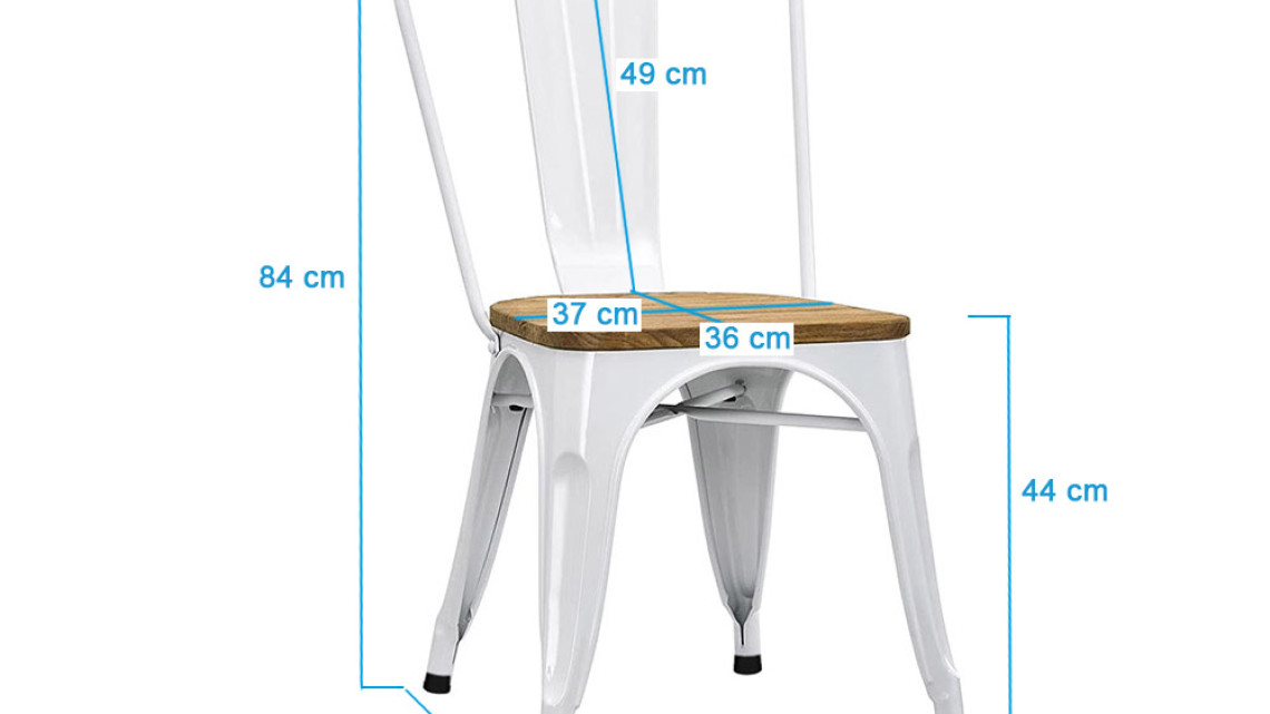 Timeless Tools Panni étkezőszék fém 2db, több színben-világos fa ülés