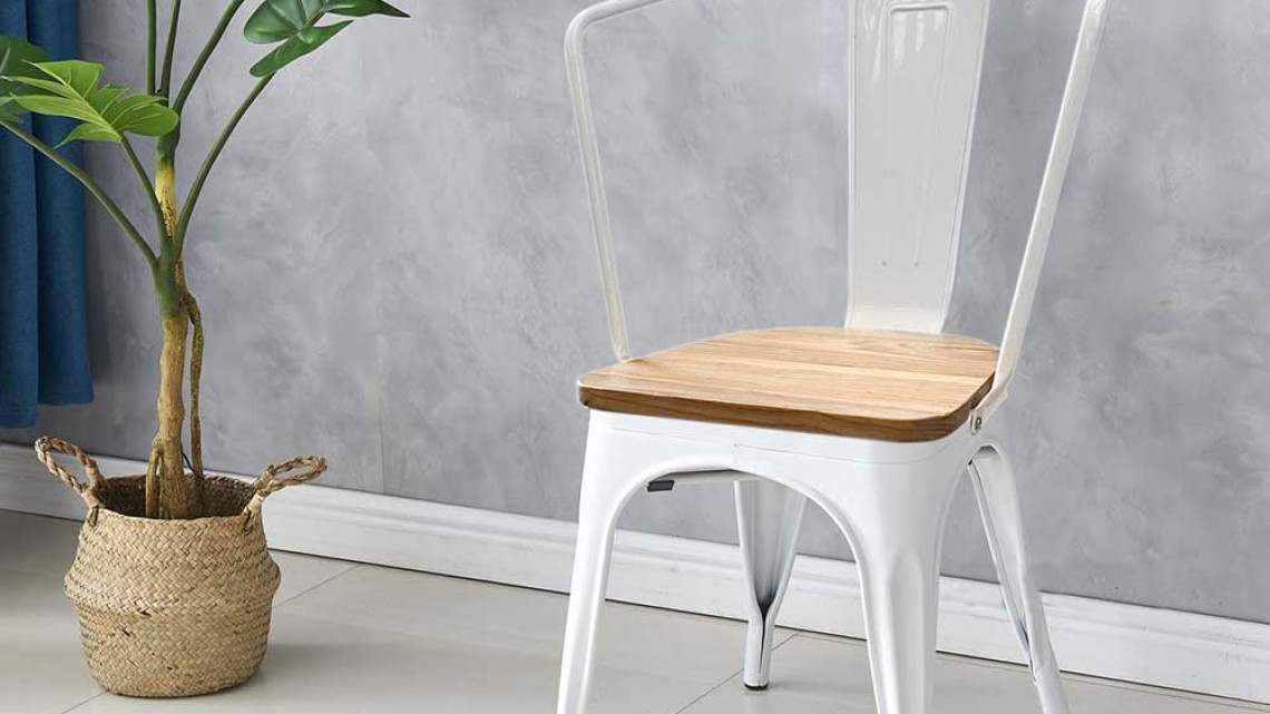 Timeless Tools Panni étkezőszék fém 2db, több színben-világos fa ülés