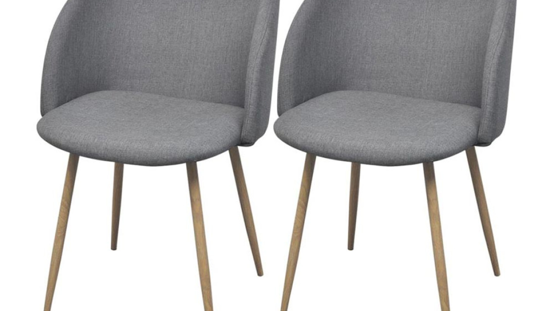 Timeless Tools Betti kárpitozott szék, 2 db -szürke