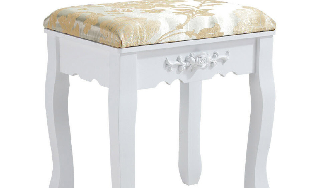 Timeless Tools Tükrös fésülködő asztal székkel, Rome több színben-fehér